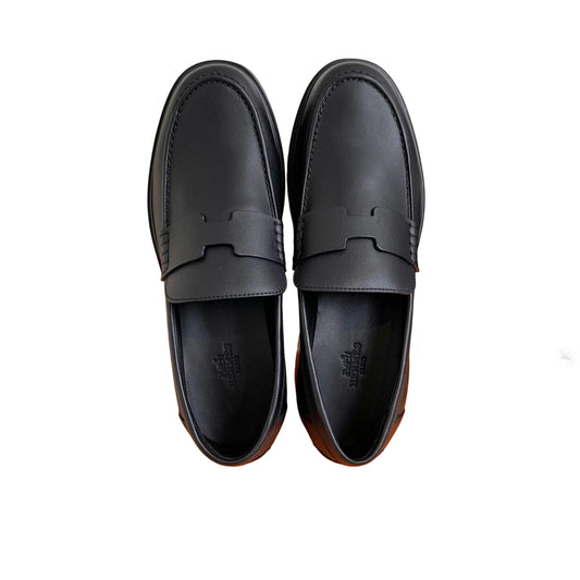 Hermès Hitch Black Loafers Size 37