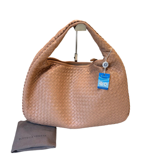 Bottega Veneta Nude Pink Intrecciato Hobo Bag