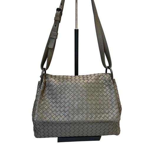 Bottega Veneta Sage Green Messenger Shoulder Bag