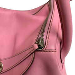 Hermès Lindy 30 Shoulder Bag - Rose Azalée Taurillon Clemence Palladium Hardware