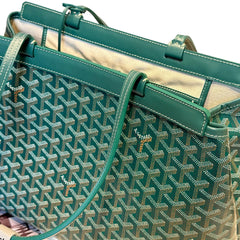 Goyard Bellechasse Biaude PM Tote - Green Goyardine (Structured Work Bag)