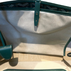 Goyard Bellechasse Biaude PM Tote - Green Goyardine (Structured Work Bag)
