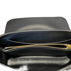 Celine Teen Victoire Bag in Black Grained Calfskin - Triomphe Metallic Closure
