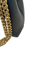 Celine Teen Victoire Bag in Black Grained Calfskin - Triomphe Metallic Closure