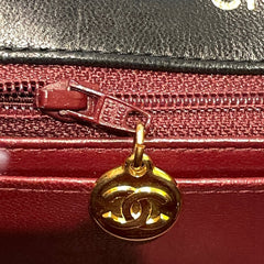 Vintage Chanel Mini Rectangular Flap Bag - Black Lambskin & 24K Gold Plated Hardware