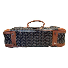 Goyard Ambassade MM Briefcase - Black & Tan Goyardine (15" Laptop Bag)