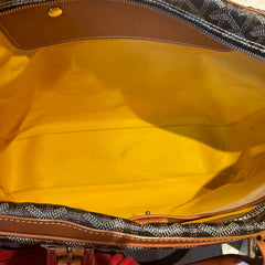 Goyard Ambassade MM Briefcase - Black & Tan Goyardine (15" Laptop Bag)