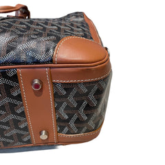Goyard Ambassade MM Briefcase - Black & Tan Goyardine (15" Laptop Bag)