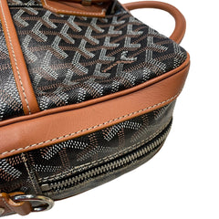 Goyard Ambassade MM Briefcase - Black & Tan Goyardine (15" Laptop Bag)