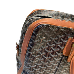 Goyard Ambassade MM Briefcase - Black & Tan Goyardine (15" Laptop Bag)