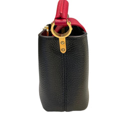 Louis Vuitton Capucines Mini - Black & Red Taurillon Leather (20cm)