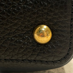 Louis Vuitton Capucines Mini - Black & Red Taurillon Leather (20cm)