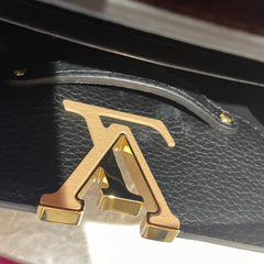 Louis Vuitton Capucines Mini - Black & Red Taurillon Leather (20cm)