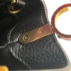 Louis Vuitton Capucines Mini - Black & Red Taurillon Leather (20cm)