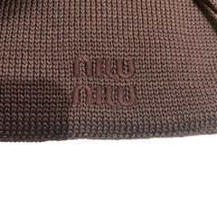 Miu Miu IVY Cotton Net Handbag - Japan Exclusive "Chestnut Brown" Mesh Tote