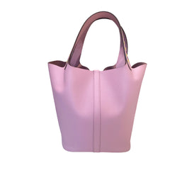 Hermès Picotin Lock 22 MM - Mauve Sylvestre (X9) with Rare Braided Tressage Handles