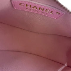 Chanel 23P Small Hobo Moon Bag - Pink Quilted Lambskin with Gold Hardware