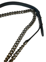Chanel Navy Blue Tweed Multi-Strand Chain Le Boy Flap Bag - Limited Edition
