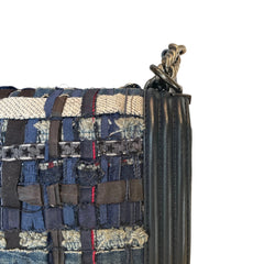 Chanel Navy Blue Tweed Multi-Strand Chain Le Boy Flap Bag - Limited Edition
