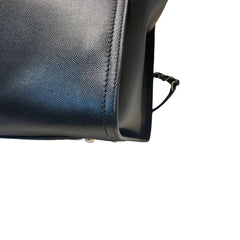 Chanel Black Grained Calfskin Studded Deauville Tote - Large Shopping Bag