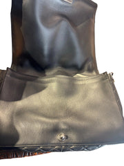 Chanel Large Le Boy Bag - Black Calfskin with Multi-Strand Draped Chains