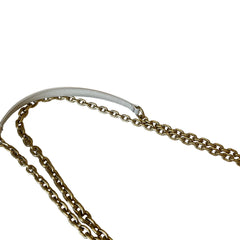 Miu Miu Matelassé Nappa Leather Chain Bag - White & Gold (19cm Mini)