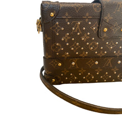 Louis Vuitton Petite Malle Monogram Canvas Studded Trunk Bag