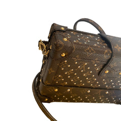 Louis Vuitton Petite Malle Monogram Canvas Studded Trunk Bag