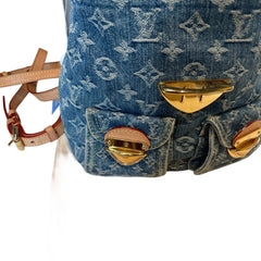 Louis Vuitton Monogram Denim Mini Backpack - Rare Blue Wash & Vachetta