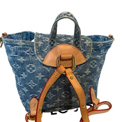 Louis Vuitton Monogram Denim Mini Backpack - Rare Blue Wash & Vachetta