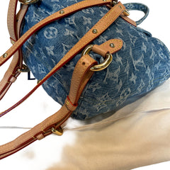 Louis Vuitton Monogram Denim Mini Backpack - Rare Blue Wash & Vachetta