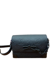 Louis Vuitton Steamer Wearable Wallet - Black Monogram Embossed Taurillon Leather