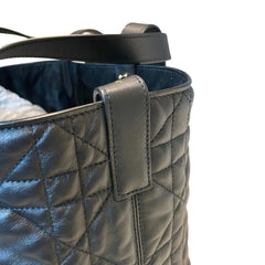 Dior Toujours Medium Bag - Black Macrocannage Calfskin with Gold Hardware