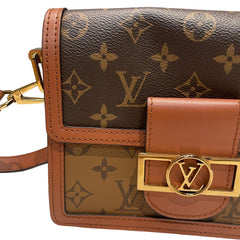 Louis Vuitton Dauphine Mini Shoulder Bag | Monogram Reverse Canvas | 20cm
