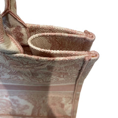 Christian Dior Medium Book Tote - Pink Toile de Jouy Embroidery (36cm)