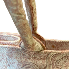 Christian Dior Medium Book Tote - Pink Toile de Jouy Embroidery (36cm)
