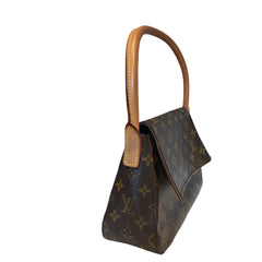 Louis Vuitton Looping MM Shoulder Bag - Monogram Canvas & Arched Handle (29cm)
