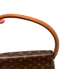 Louis Vuitton Looping MM Shoulder Bag - Monogram Canvas & Arched Handle (29cm)