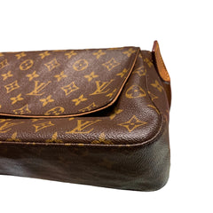 Louis Vuitton Looping MM Shoulder Bag - Monogram Canvas & Arched Handle (29cm)