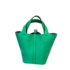 Hermès Picotin Lock 18 - Vert Comics Taurillon Clemence with Palladium Hardware
