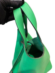 Hermès Picotin Lock 18 - Vert Comics Taurillon Clemence with Palladium Hardware