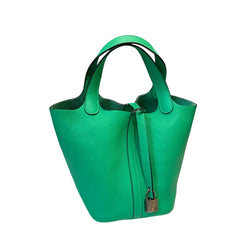 Hermès Picotin Lock 18 - Vert Comics Taurillon Clemence with Palladium Hardware