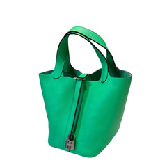 Hermès Picotin Lock 18 - Vert Comics Taurillon Clemence with Palladium Hardware