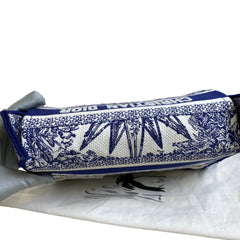 Dior Camp Small Blue Embroidered Crossbody Bag