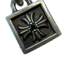 Chrome Hearts Framed CH Plus Pendant - .925 Sterling Silver (Square Charm)