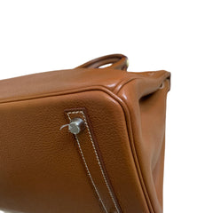 Hermès Birkin 30 Barenia Faubourg Fauve Silver Hardware (PHW) | Stamp A (2017) | Full Set with Certificate