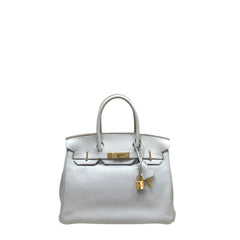 Hermes Birkin 30 White Gold Hardware A Stamp