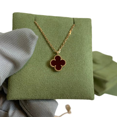 Van Cleef & Arpels (VCA) Sweet Alhambra Pendant | Rose Gold & Carnelian | 2025 Full Set | Pristine Condition