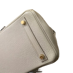 Hermes Birkin 30 White Gold Hardware A Stamp