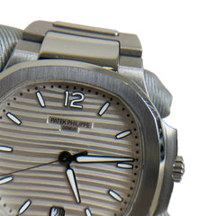 Patek Philippe Nautilus 7118/1A-010 | Silvery Opaline White Dial | 35.2mm Automatic | Full Set (Box & Papers)